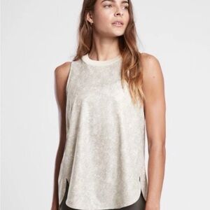 Athleta Zephyr Print Tank Neutral Viper Womens Medium